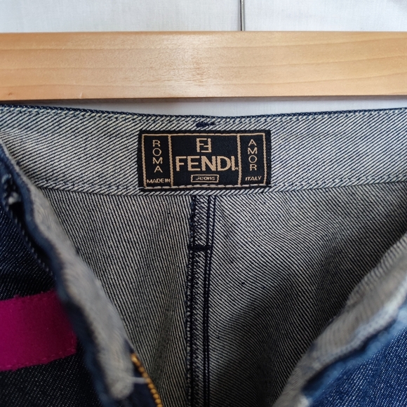 FENDI Mid rise Wide leg Jeans - Picture 4 of 8